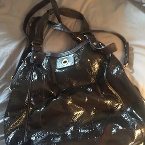 Marc by Marc Jacobs large patent leather hobo